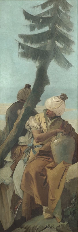 Due uomini riposano sotto un albero - National Gallery of Arts, Londra